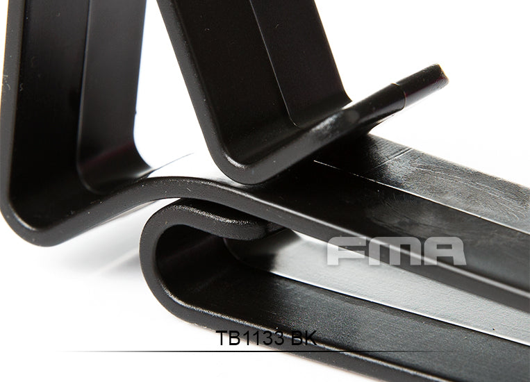 FMA ABS Universal Hook Hanger 3-Piece for MOLLE and Belt Black