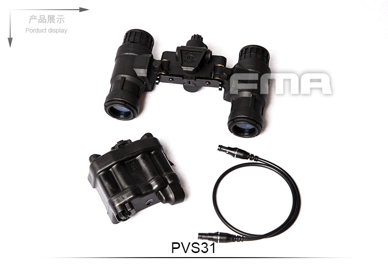 FMA PVS-31 NVG Dummy Replica, with LED Illumination - Black