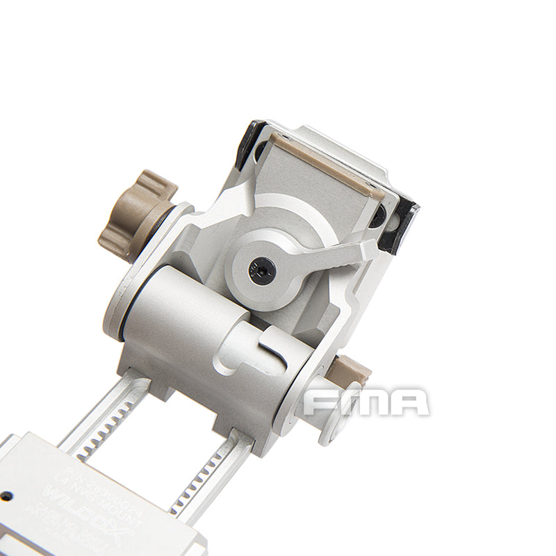 FMA CNC L4G24 Helmet Mount for NVG PVS-15 / 18 - Silver