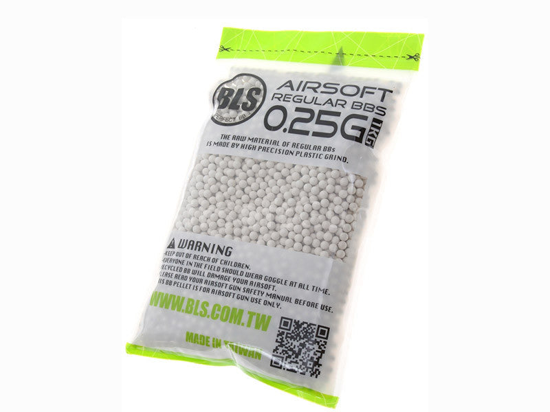 20x BLS Precision pellets 0,25g, 4000 BBs - White (box)