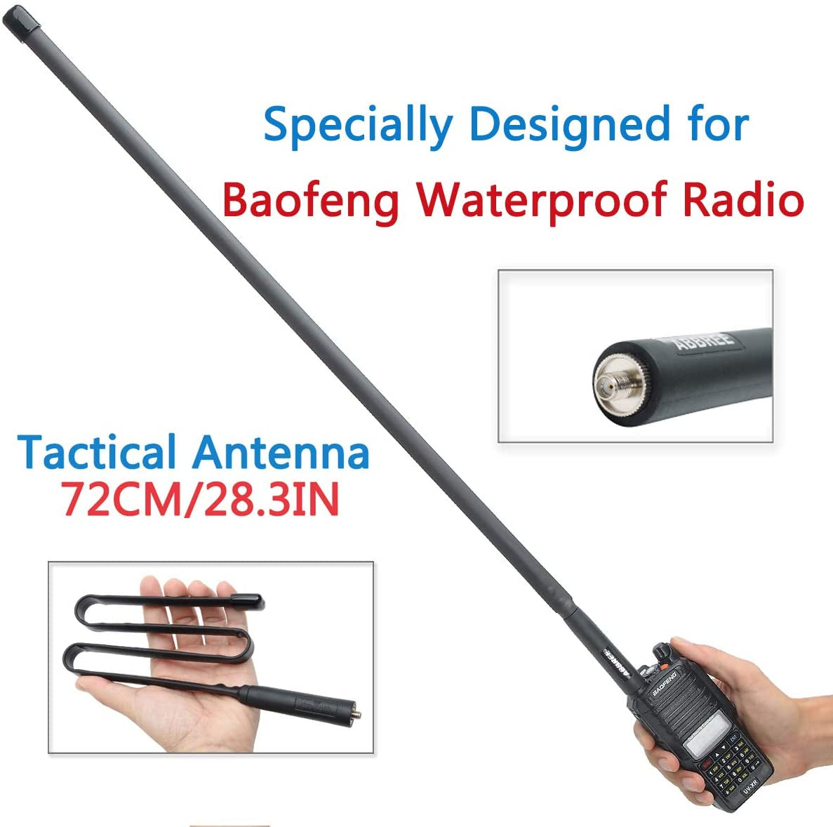 Baofeng Tactical Folding Antenna SMA-Female - 72 cm