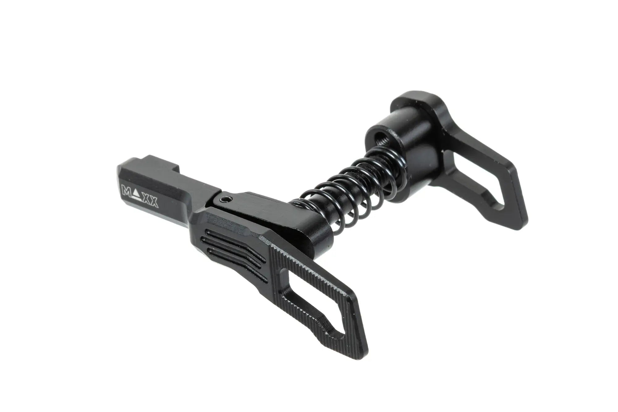 Aluminium Maxx Model Advanced type B magazine release for MTW M4 replicas Black