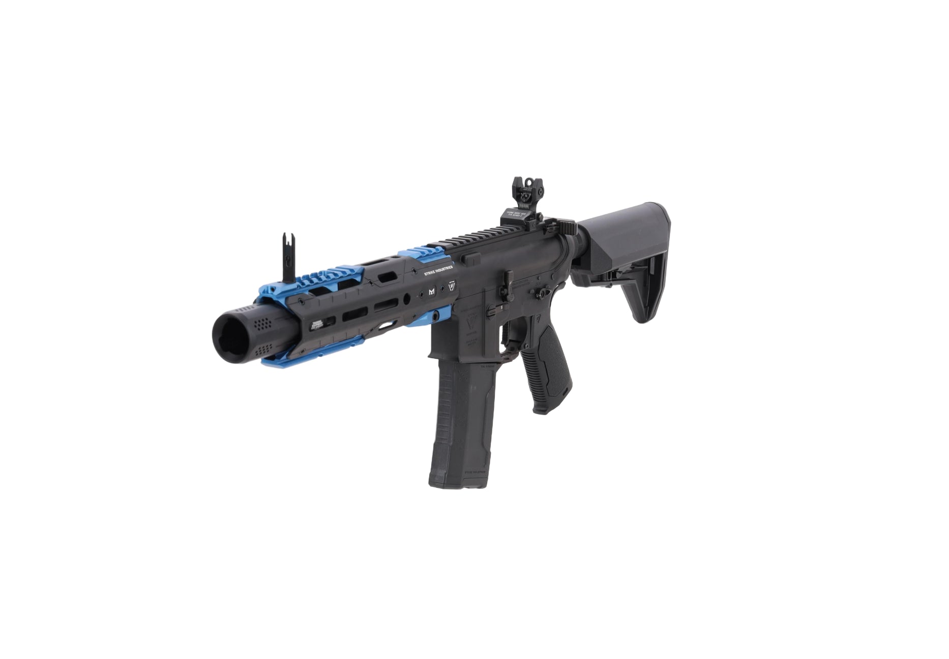 King Arms x Strike Industries Sentinel GRIDLOK® 8.5" Aster SE ETU Black/Blue airsoft Carbine-4