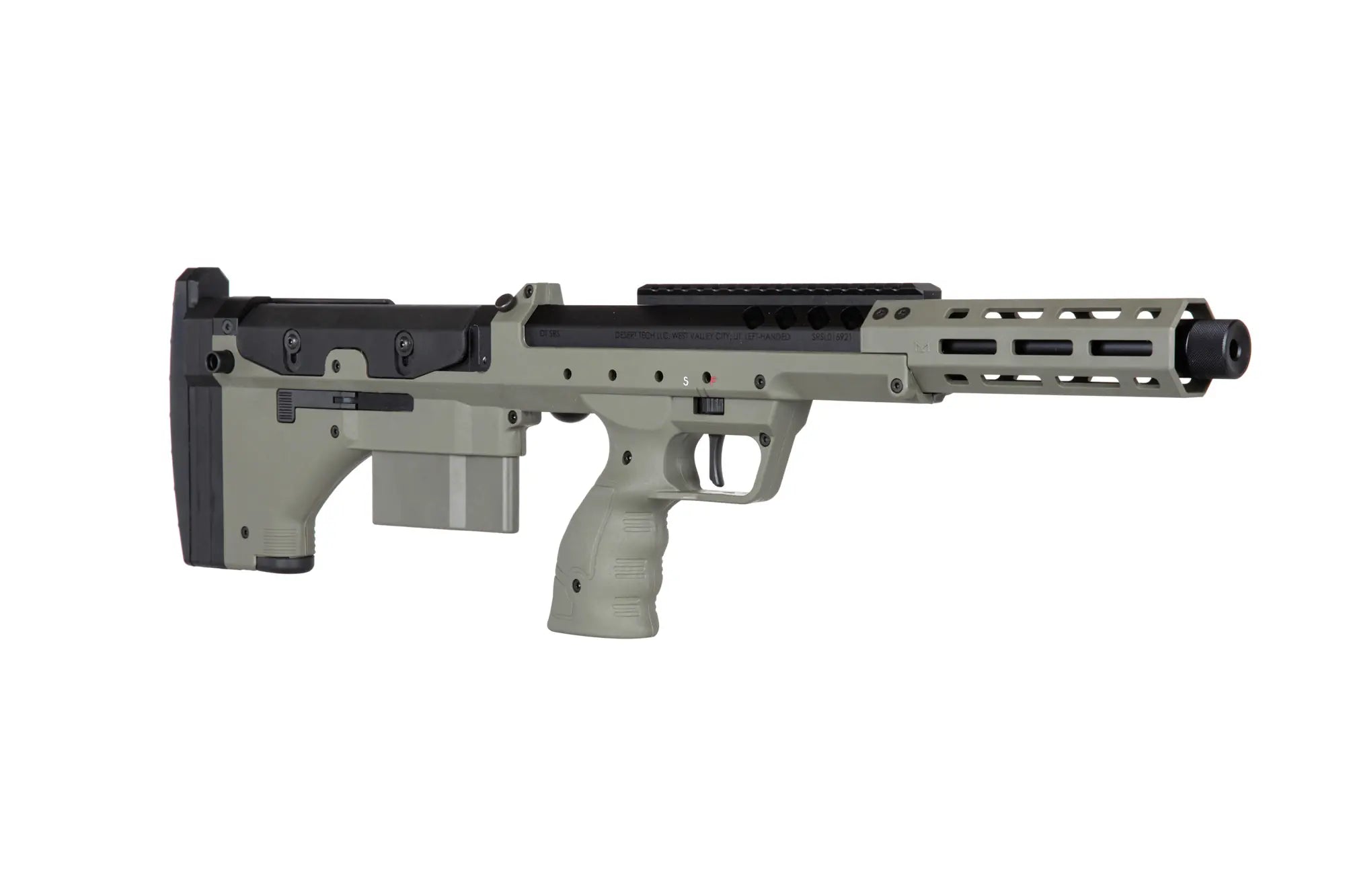 Desert Tech SRS-A2/pim/M2 Sport 16" sniper airsoft rifle (left-handed) Olive-1