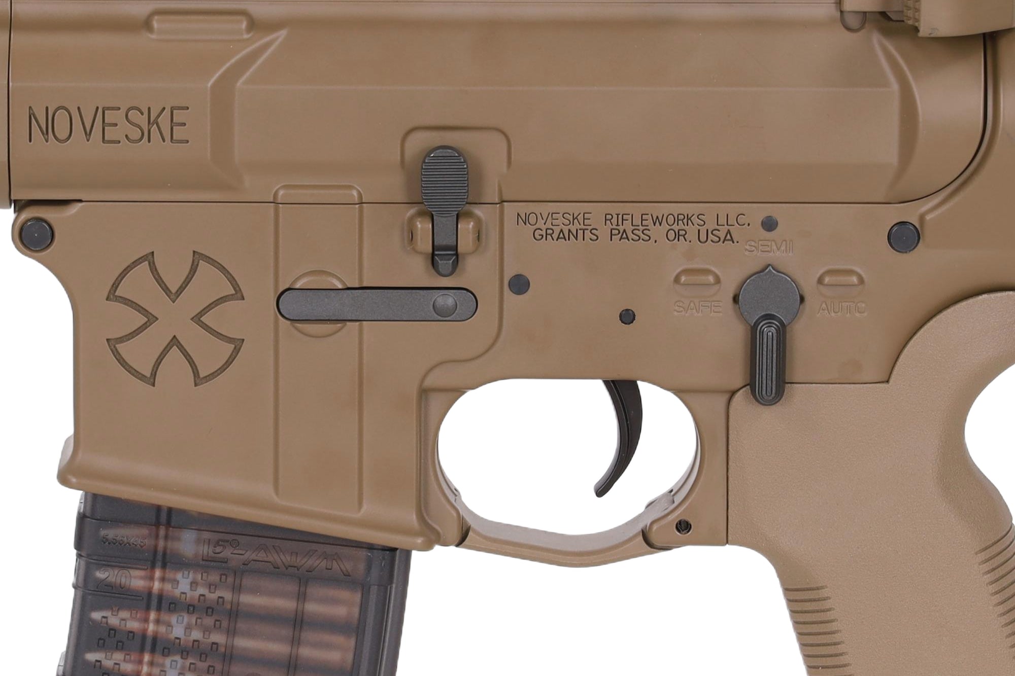 CYMA Noveske x EMG N4 Gen.3 SBR Platinum Gen.2 7" AEG Assault Rifle - Tan-3
