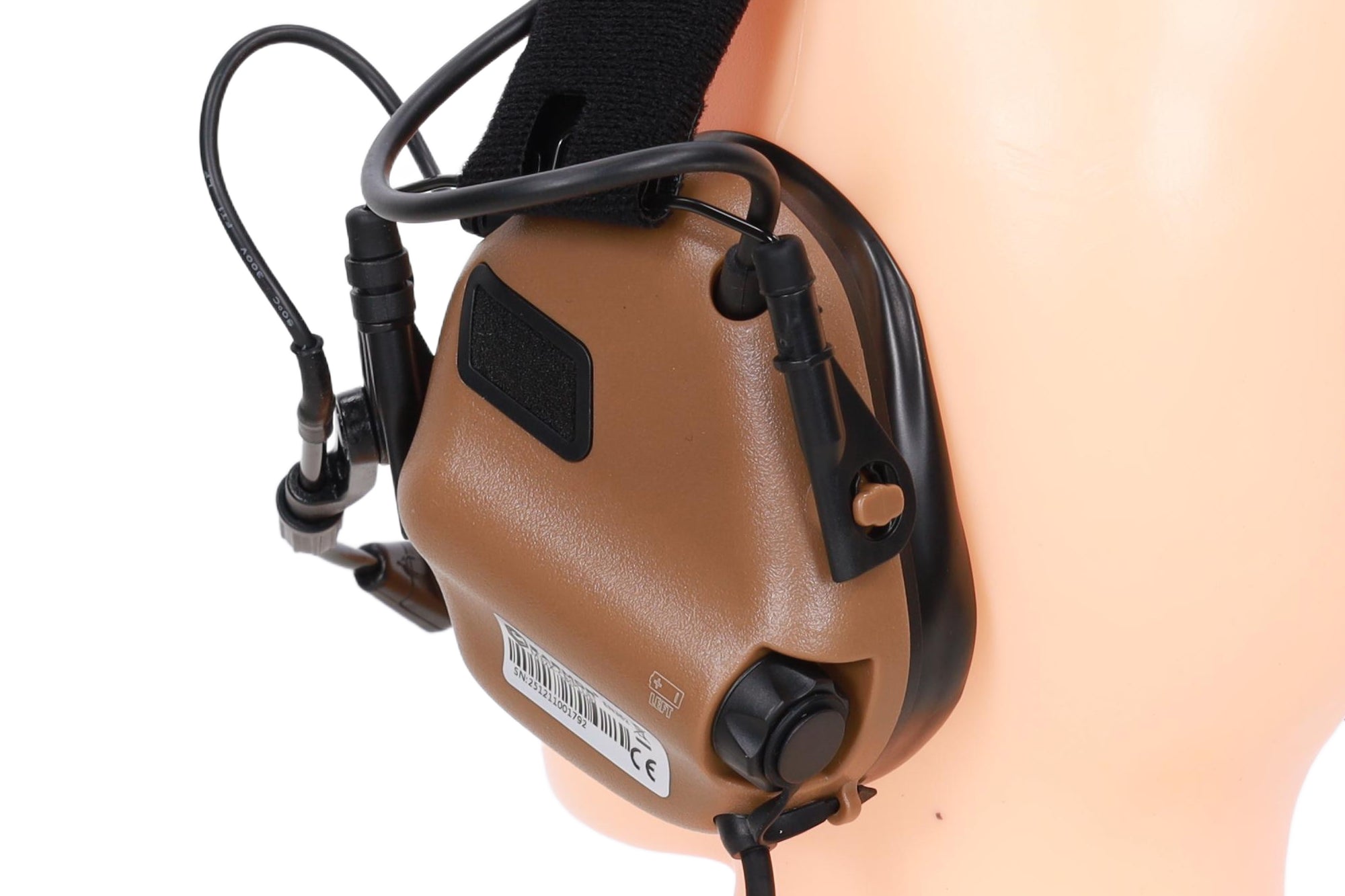 Earmor M32X Plus Active Hearing Protectors - Coyote Brown-2