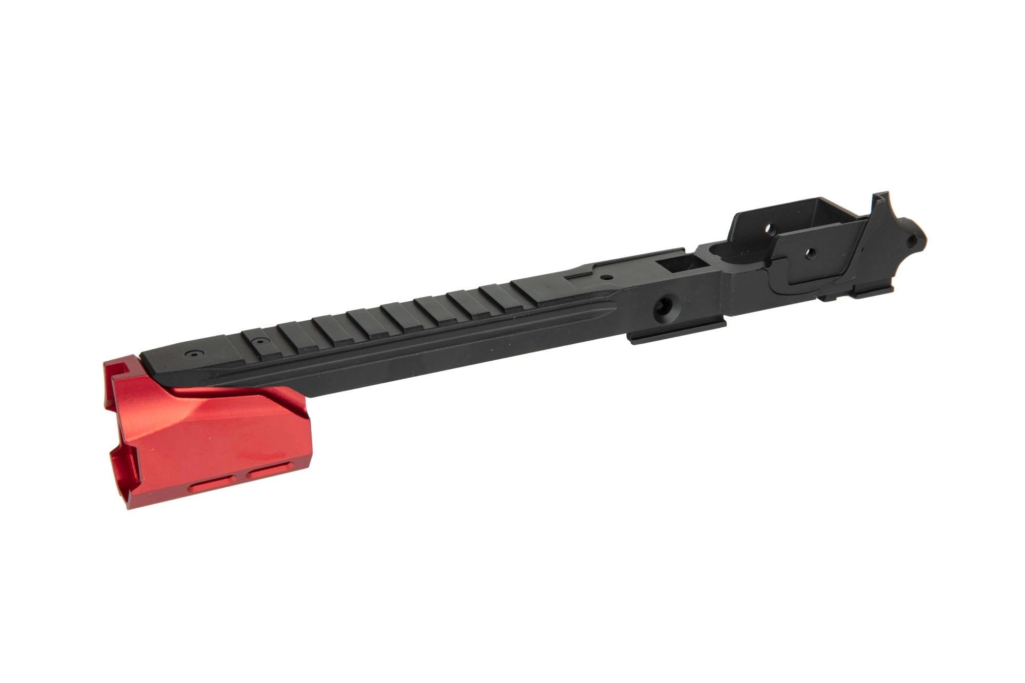 Custom Lower Frame R EDGE for Hi-Capa 5.1 + Compensator - Red