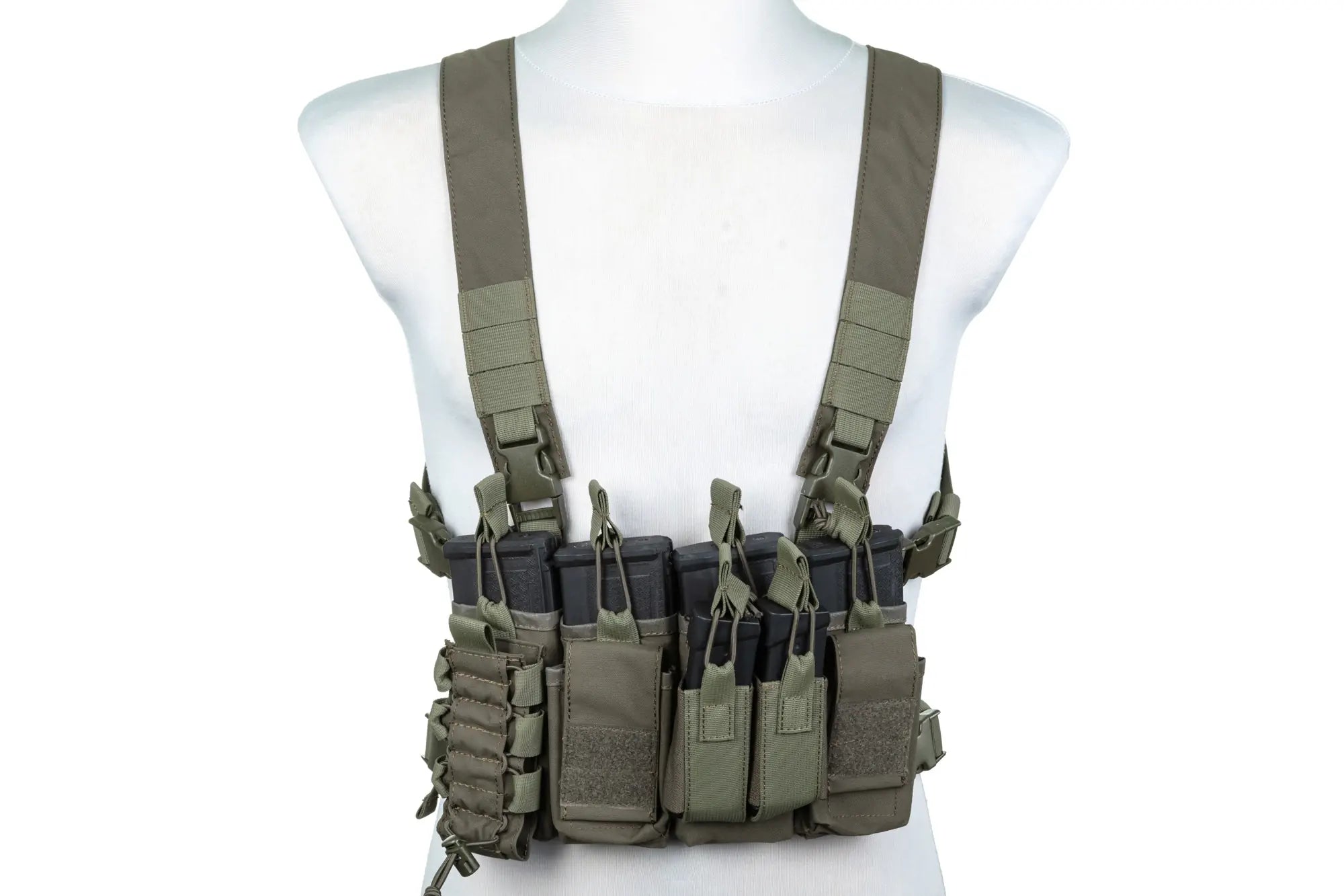 Tactical Adaptive Chest Rig Vest - Olive