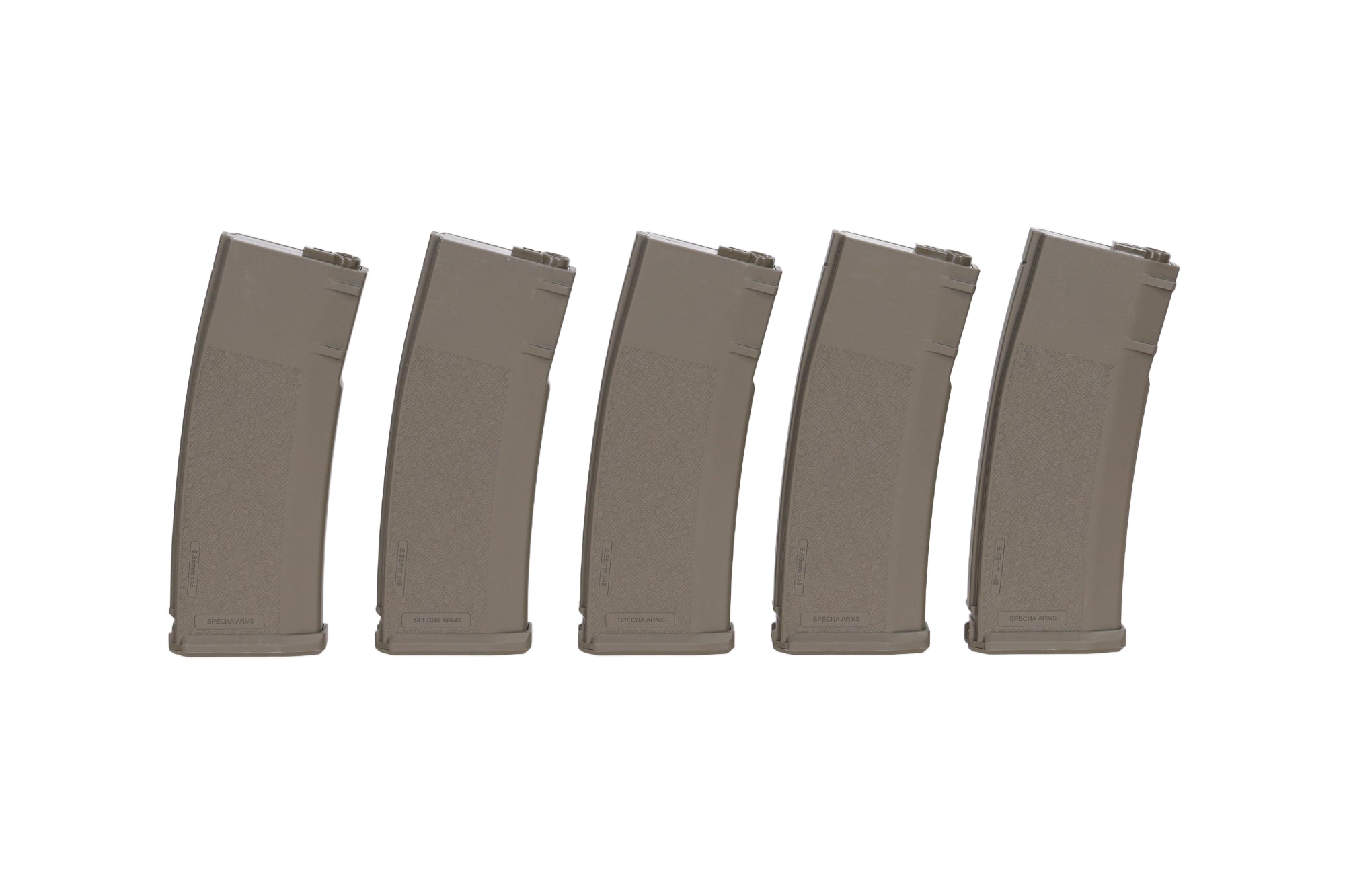 Set of 5 S-Mag Mid-Cap magazines for 125 BBs Olive-2
