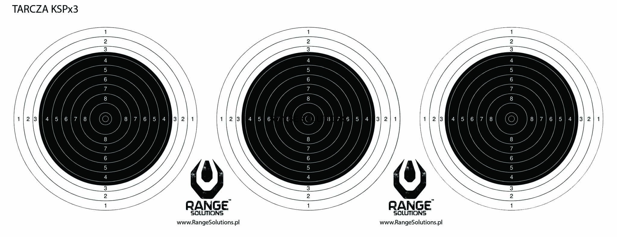 Shooting targets Range Solution 3x KSP on one sheet 500pcs