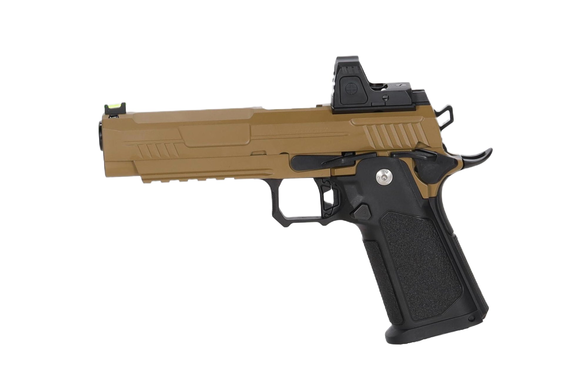 Vanguard 5" Hi-Capa GBB + red dot Half-Tan