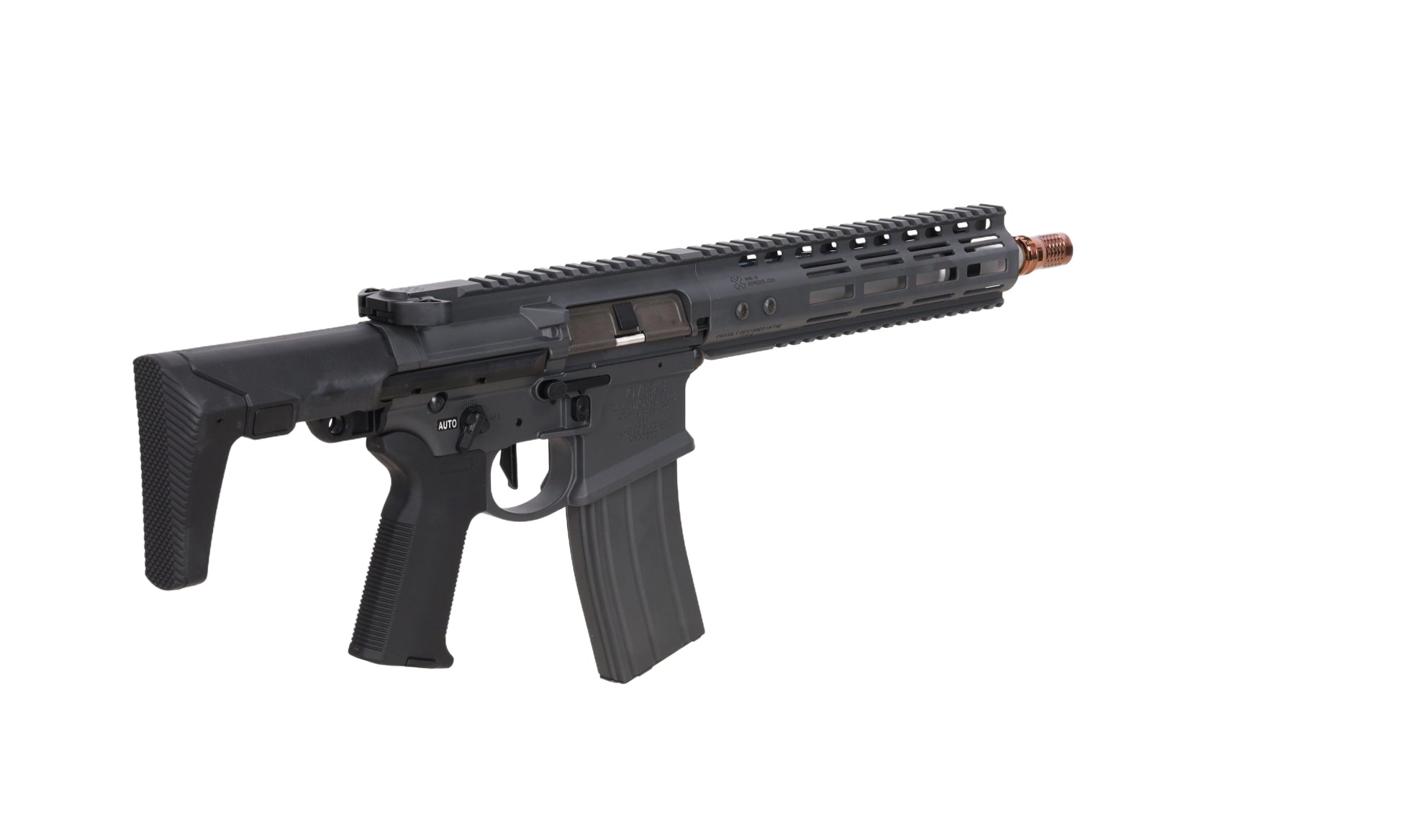 airsoft GBBR Noveske Ghetto Blaster NHR-9 10.5" MWS Gen.2 Grey