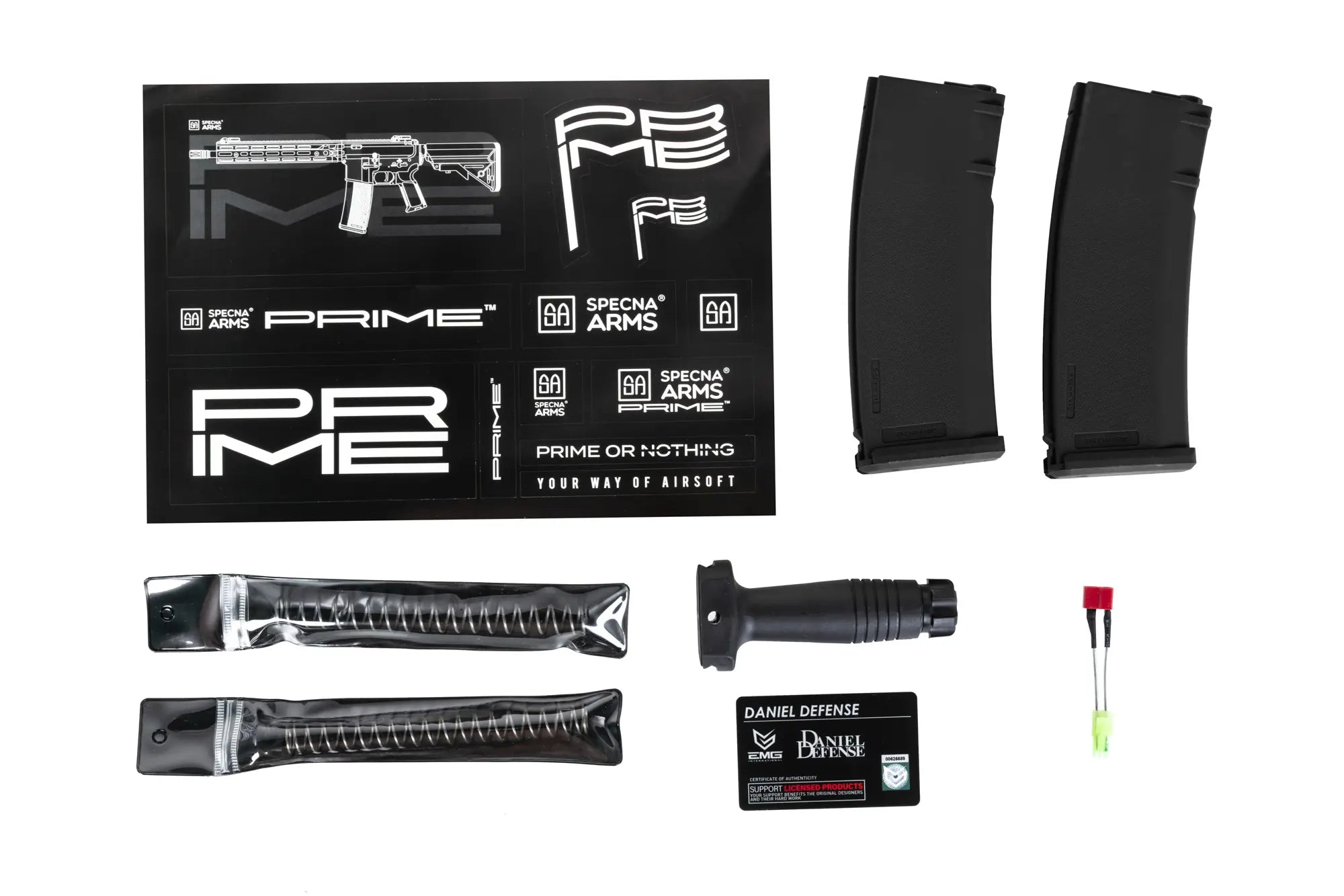 Daniel Defense MK18 SA-P26 Prime Aster II ETU airsoft rifle with Brushless Motor Single Fire Only