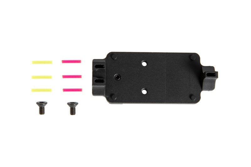 5KU G-Series GBB DOCTER Red Dot Mount with Sights - Black