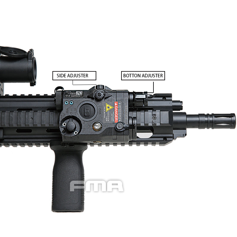 FMA AN/PEQ15 LA5-C ATPIAL Version (IR Flashlight, Red / IR Laser) - Black