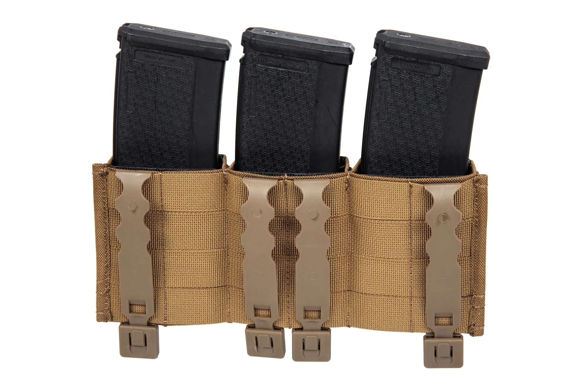 Triple open magazine pouch 7.62 mm Wosport Coyote Brown