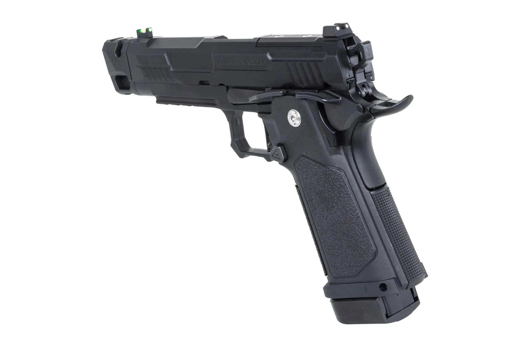 Arcturus Vanguard 4.3" Hi-Capa GBB Optics Ready airsoft pistol with compensator Black