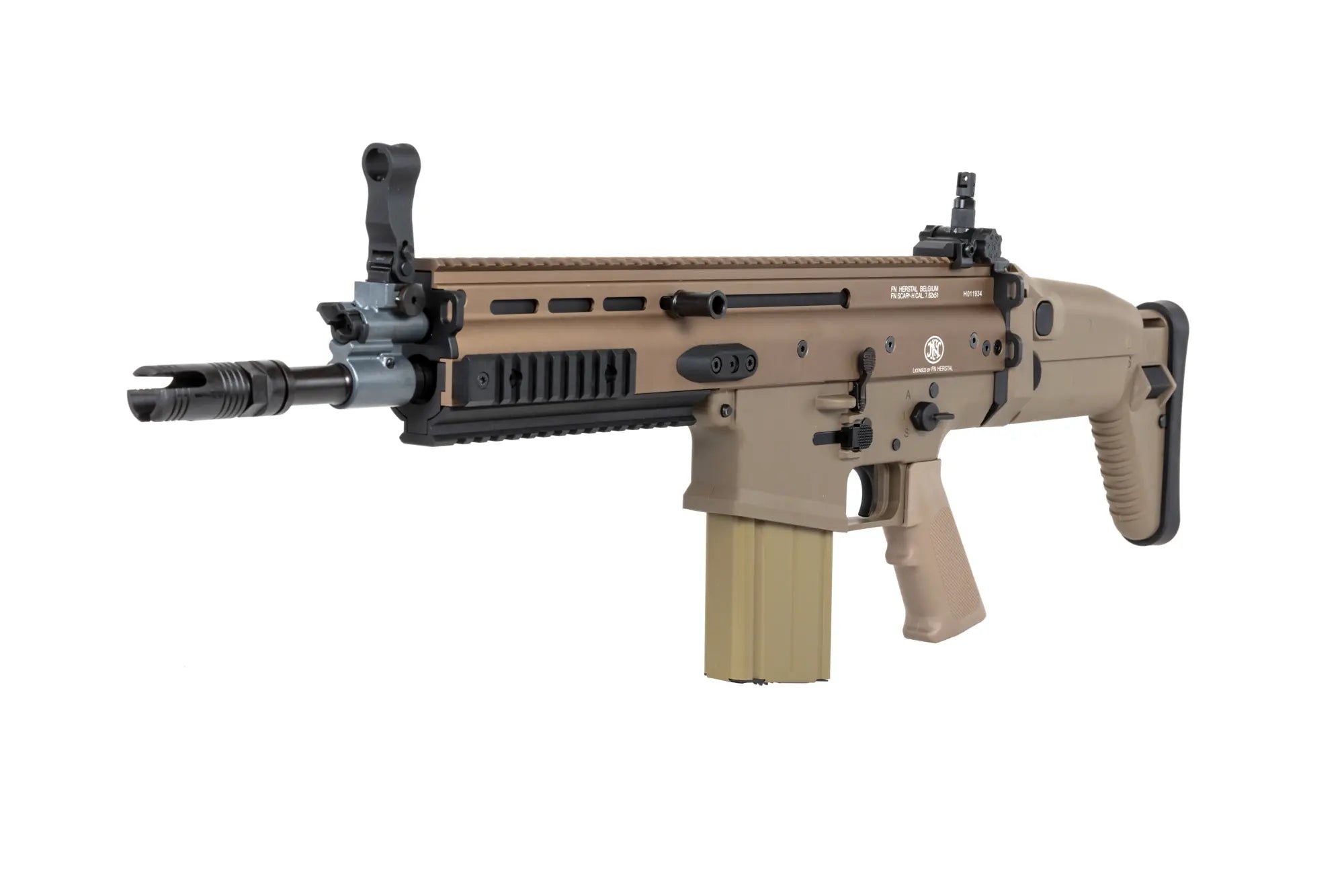 Cybergun x FN HERSTAL SCAR-H CQC Tan airsoft Assault Carbine-1