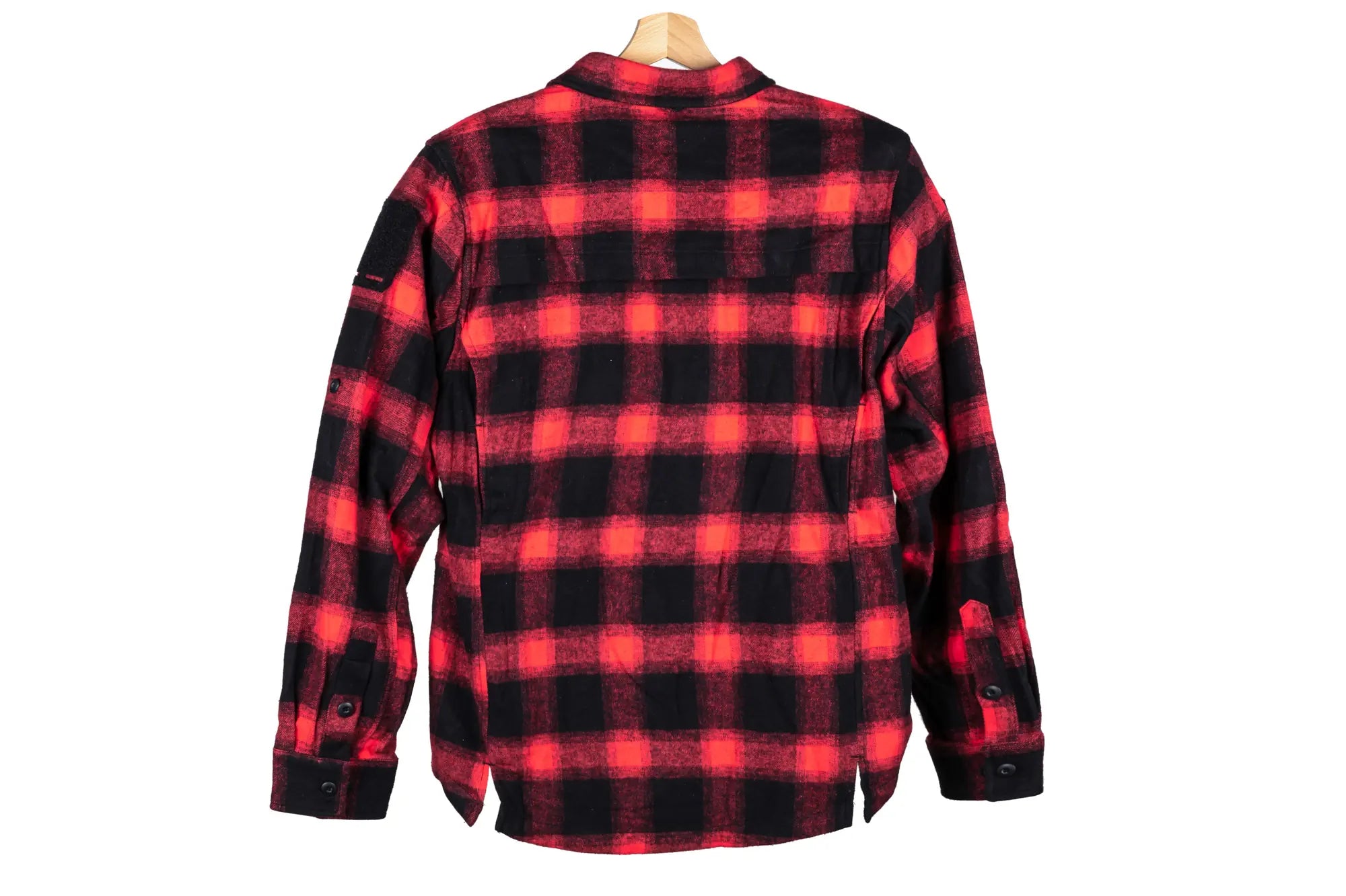 Emerson Gear Blue Label Longicorn Flannel Shirt Black and Red-1