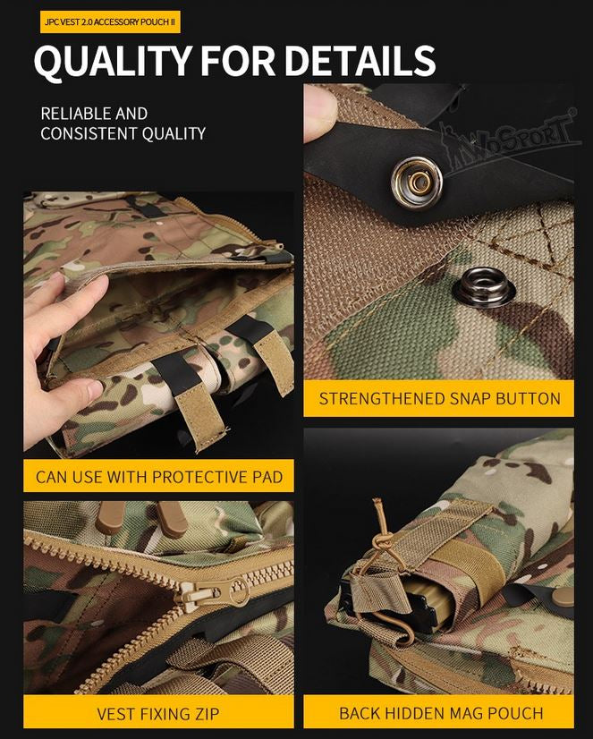 JPC vest 2.0 Accessory Bag II - OD Home > All products > Airsoft equipment and guns cases > Army backpacks and bags > Camelbags Wosport