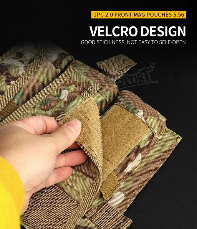 JPC vest 2.0 front accessory package 5.56 triple package - OD Home > All products > Airsoft equipment and guns cases > Pouches, pockets, discarders > Pouches for rifle trays > Pouches for storage Mid-cap Magazines for 5.56 (M4/M16) Wosport