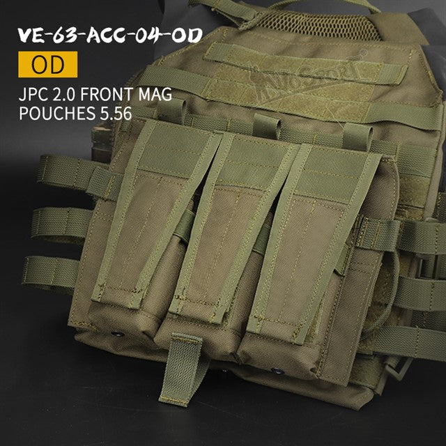 JPC vest 2.0 front accessory package 5.56 triple package - OD Home > All products > Airsoft equipment and guns cases > Pouches, pockets, discarders > Pouches for rifle trays > Pouches for storage Mid-cap Magazines for 5.56 (M4/M16) Wosport