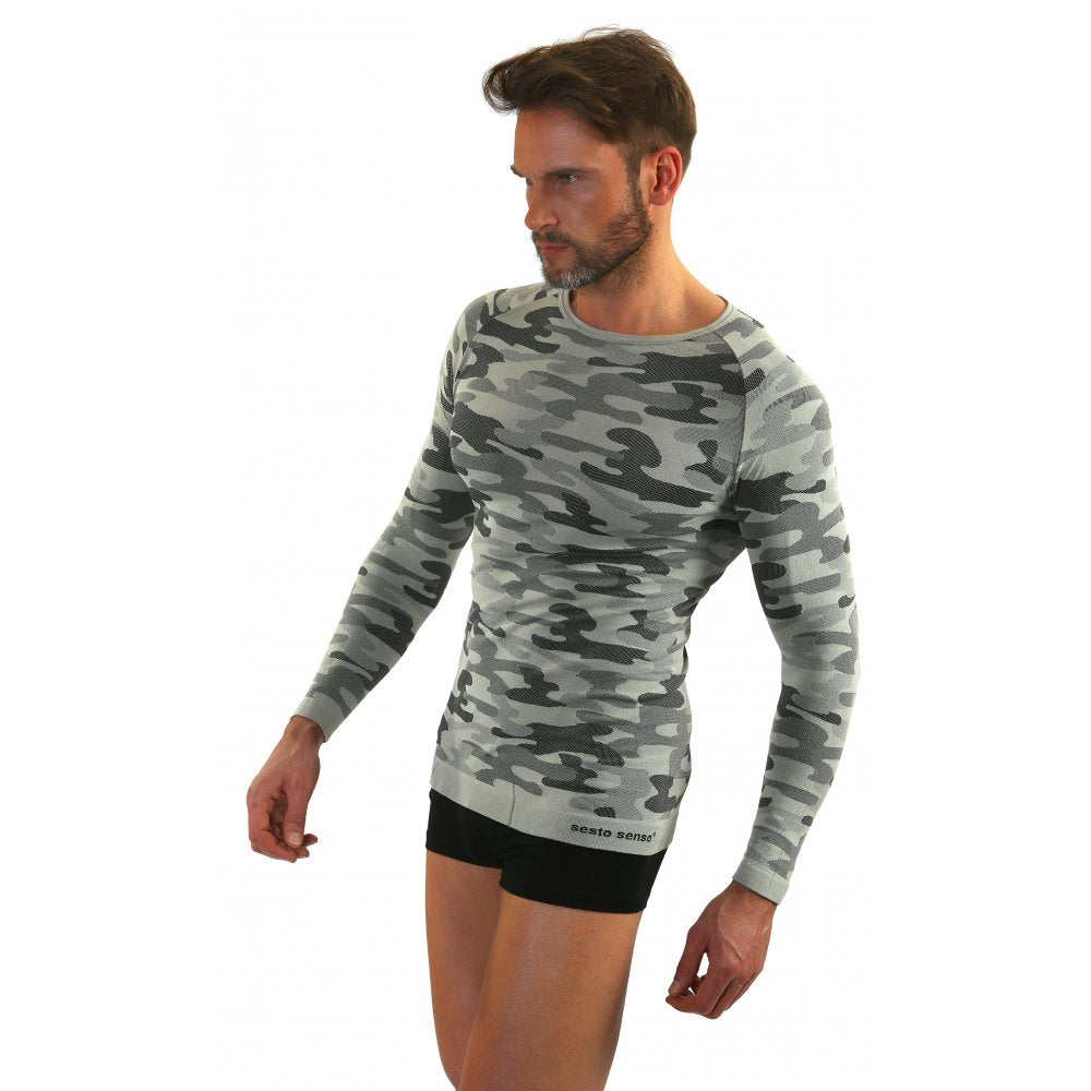 Sesto Senso Thermo Active Moro Long Sleeve T-Shirt Grey