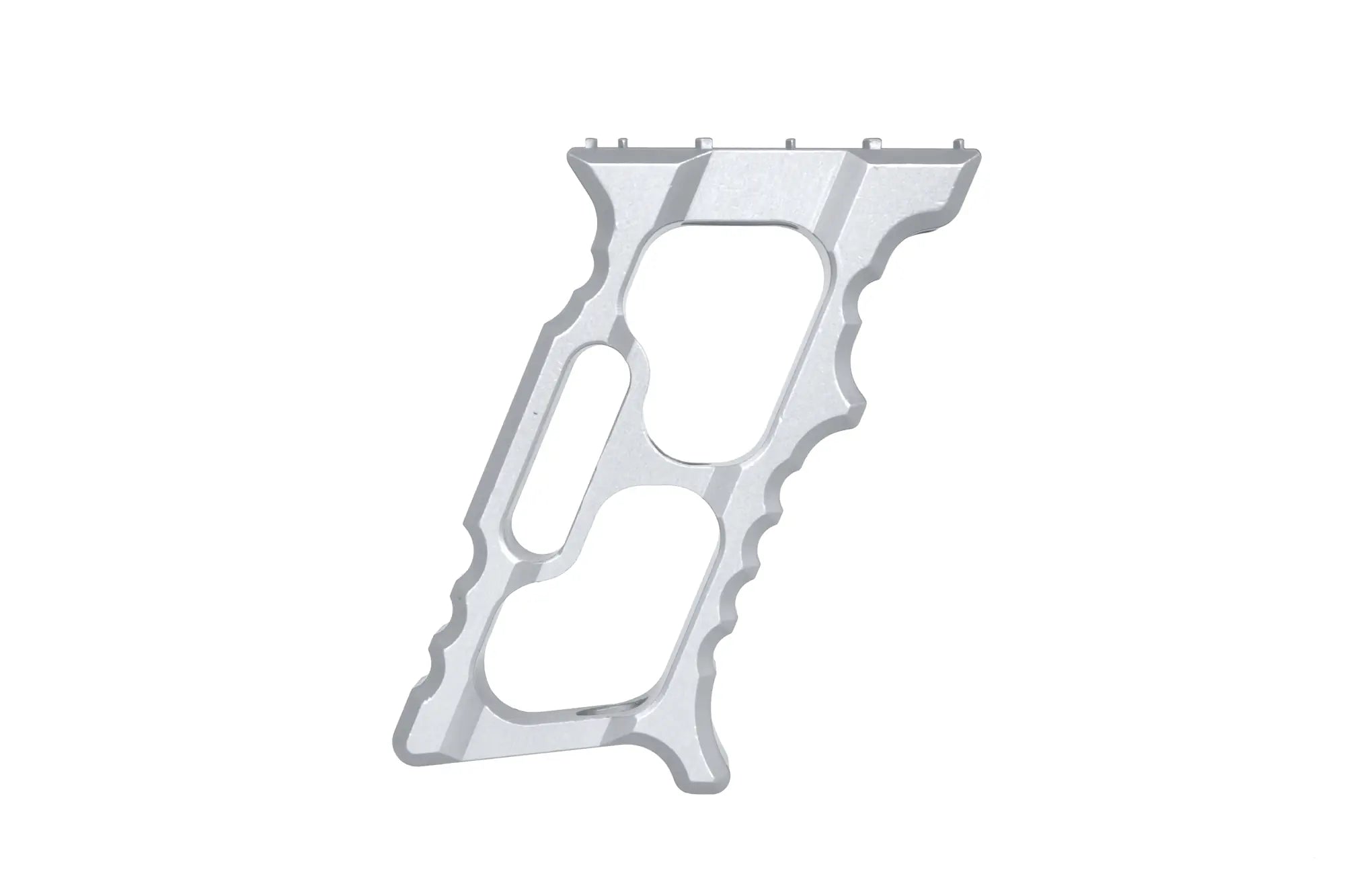 Aluminium angle grip TD Minivert for KeyMod/M-LOK Silver-1