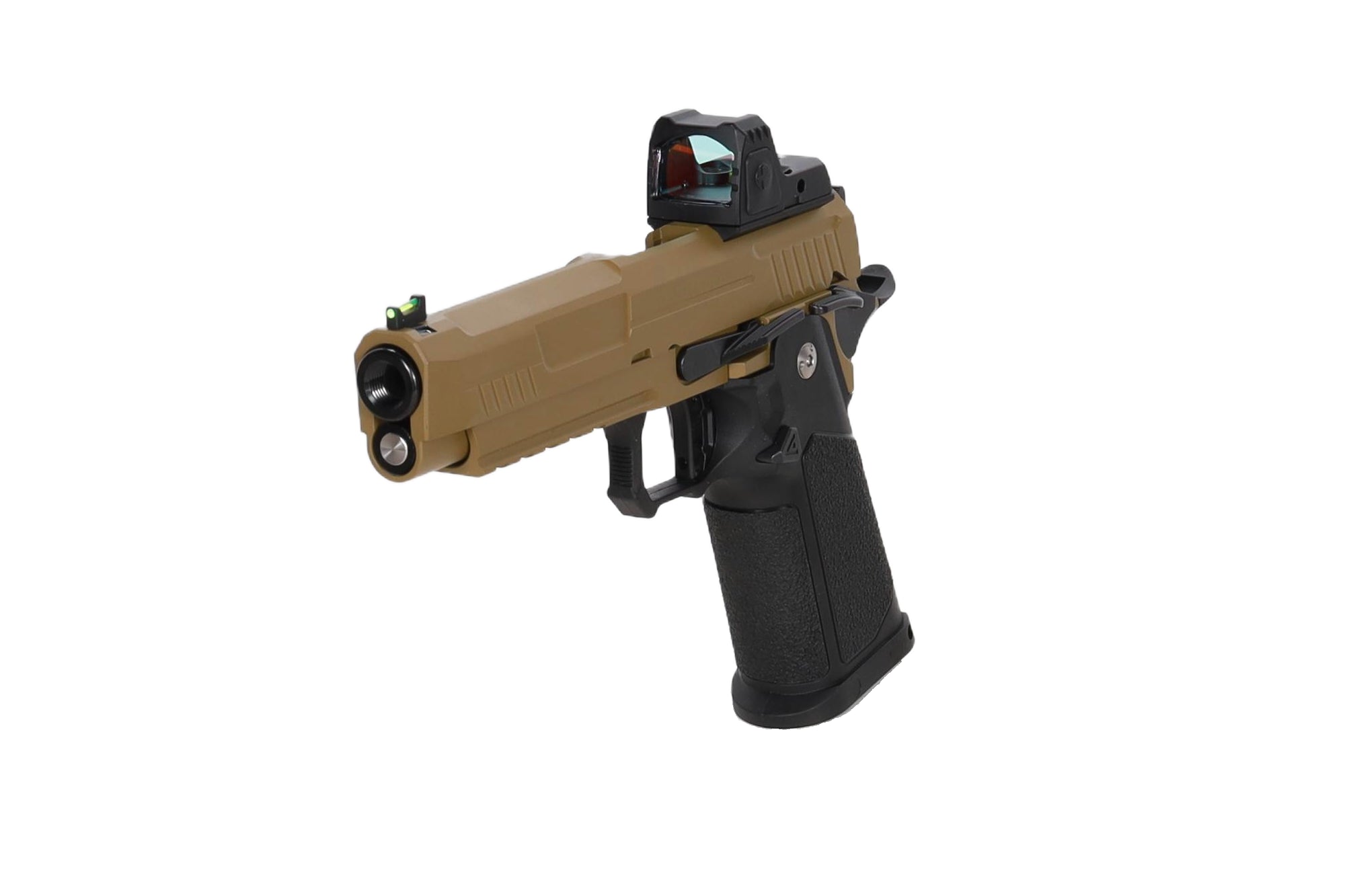 Vanguard 5" Hi-Capa GBB + red dot Half-Tan