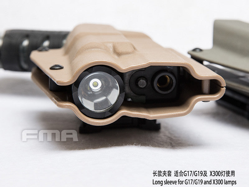 FMA Kydex Holster (with Flashlight X300), Right Hand - MC