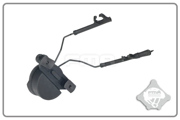 FMA EXFIL Helmet Mount for Peltor Comtac Headset - Black