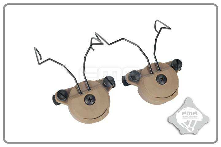 FMA EXFIL Helmet Mount for MSA Sordin Headset - Tan