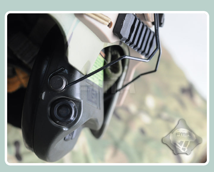 FMA EXFIL Helmet Mount for MSA Sordin Headset - Tan