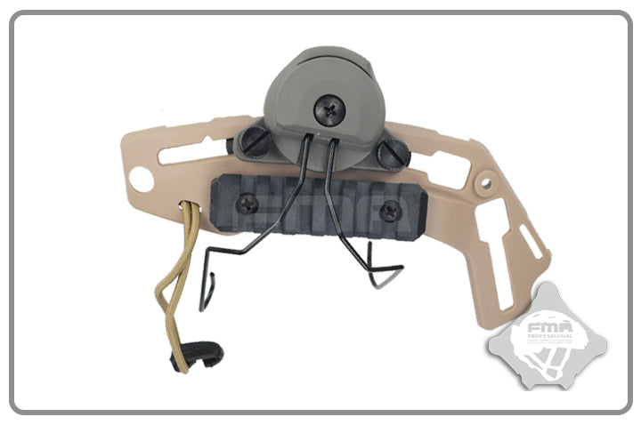 FMA EXFIL Helmet Mount for MSA Sordin Headset - FG