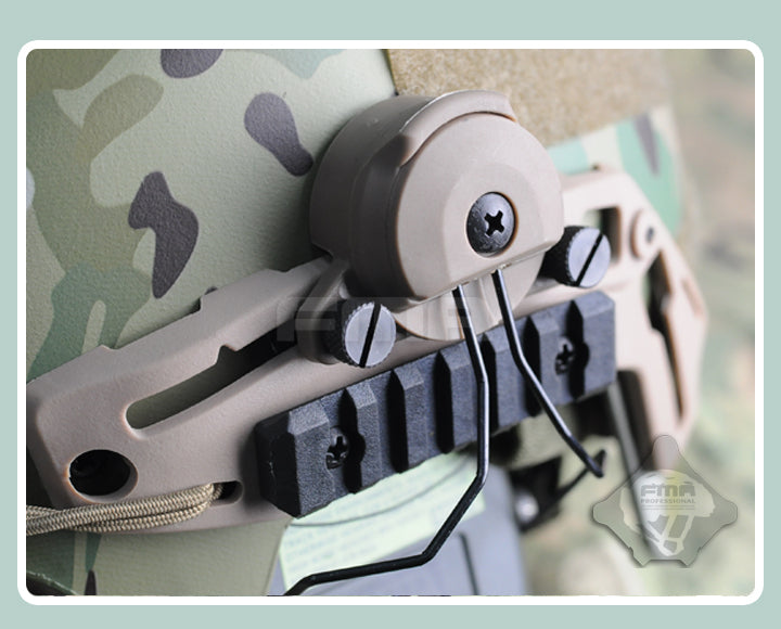 FMA EXFIL Helmet Mount for MSA Sordin Headset - FG