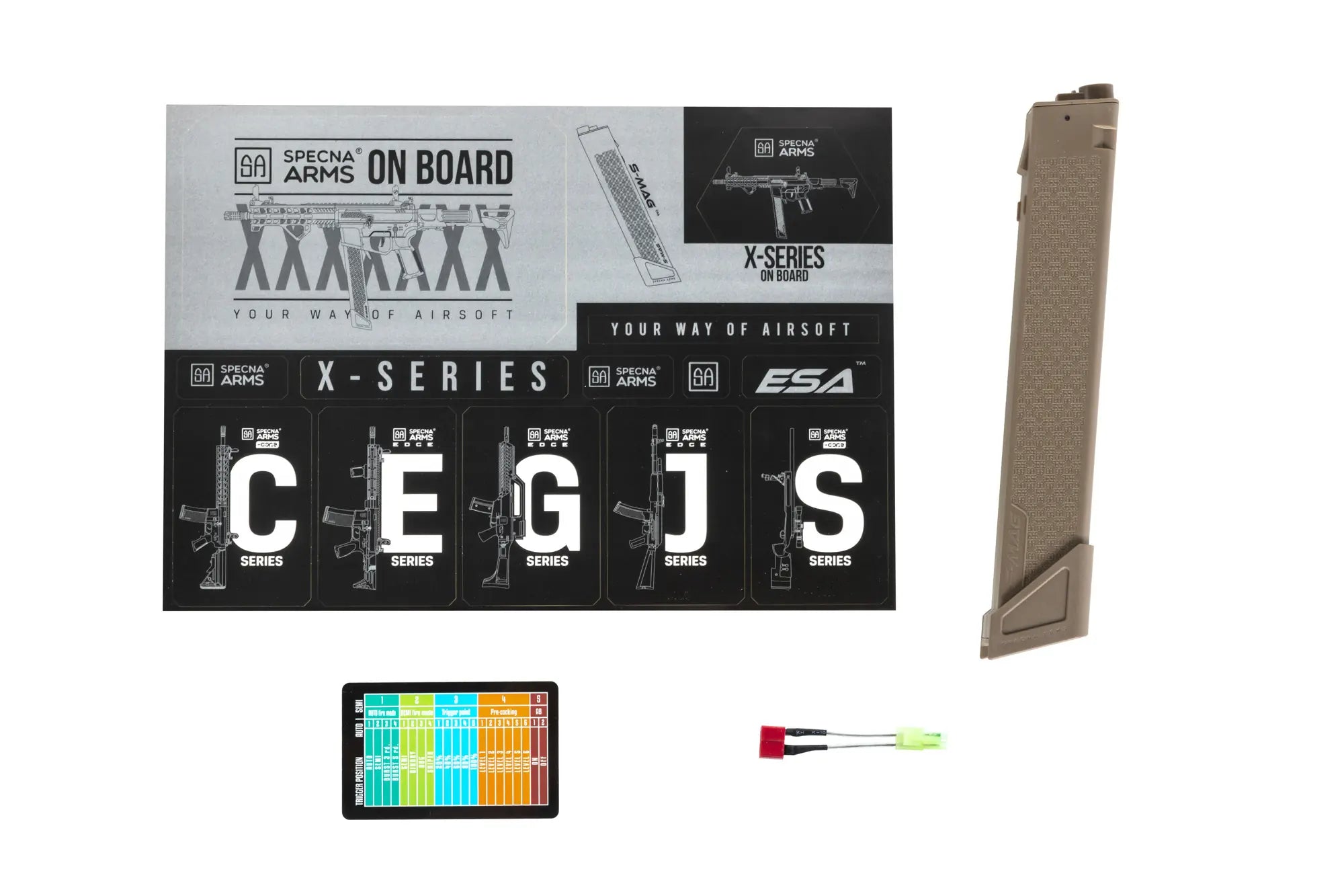 SA-FX01 FLEX HAL ETU 0.5J airsoft rifle Half-Tan