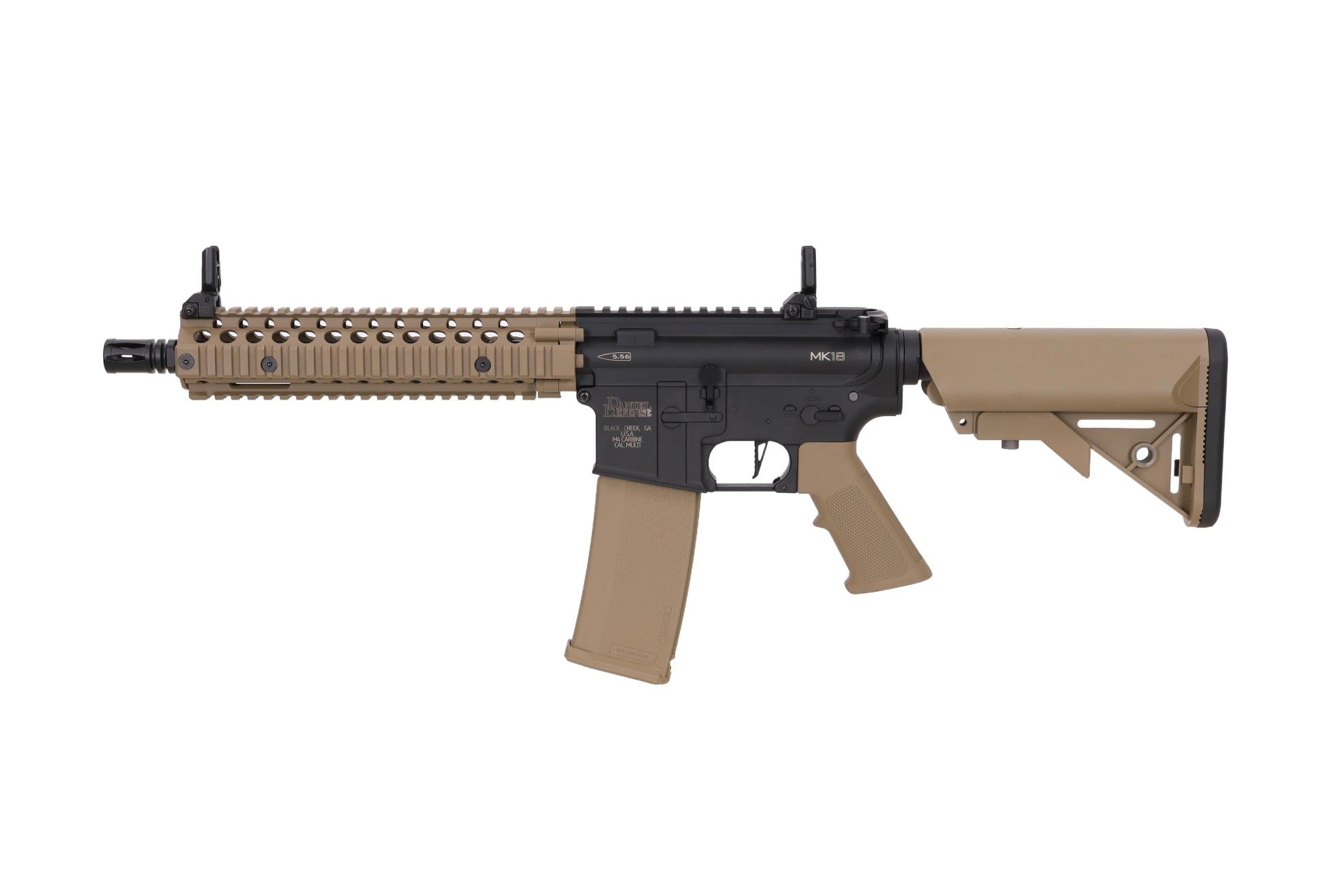 Specna Arms Daniel Defense MK18 SA-F19 FLEX Gen.2 AEG Assault Rifle 10.5" – Half-Tan-5
