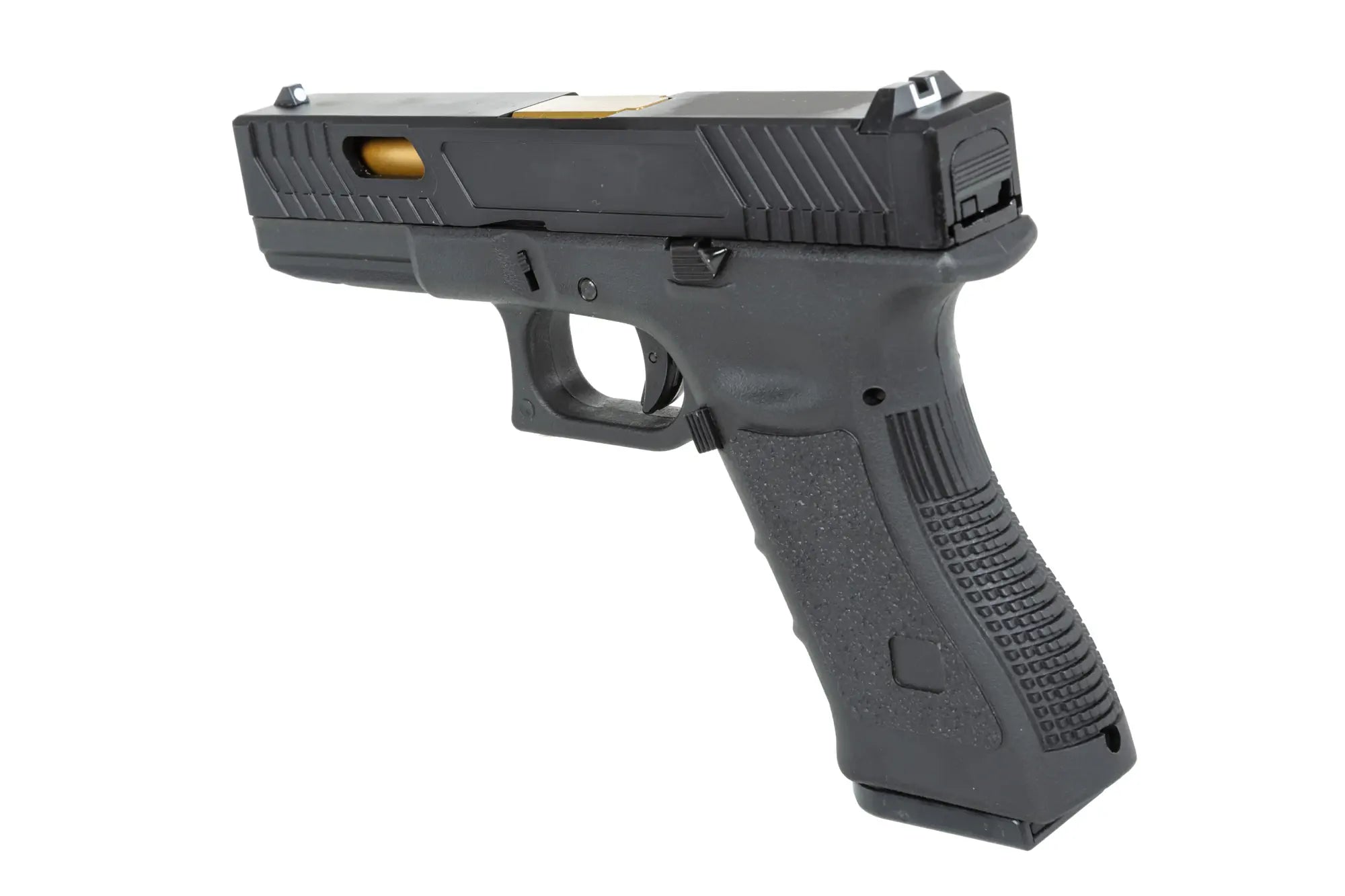 E&amp;C EC-1104 airsoft pistol Black and gold-1