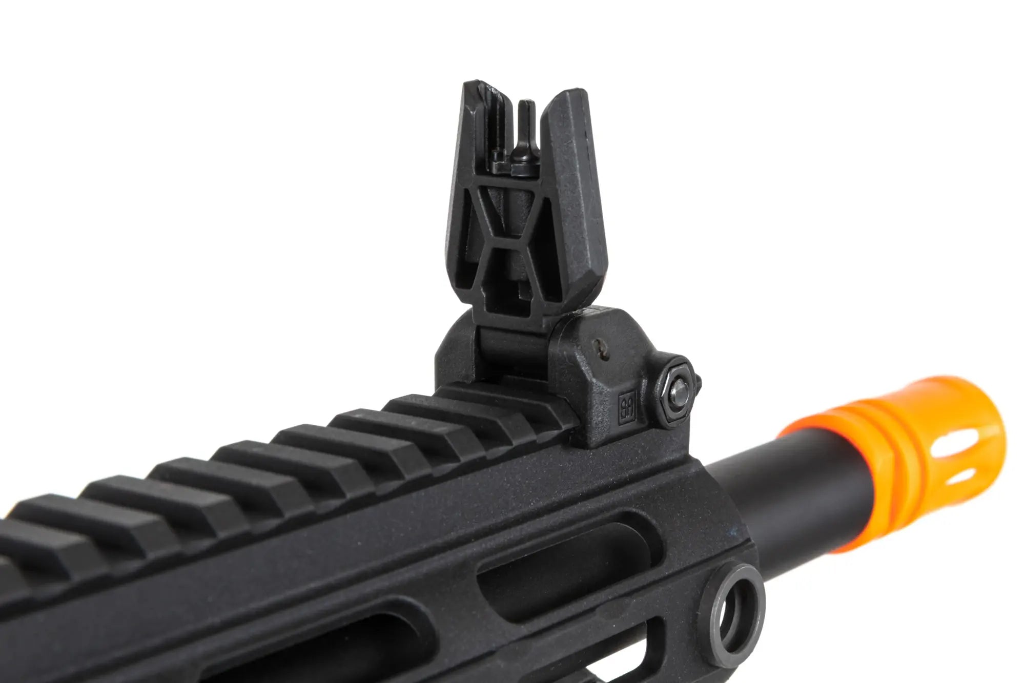 Airsoft Replica SA-FX01 FLEX HAL ETU machine gun with orange flash hider