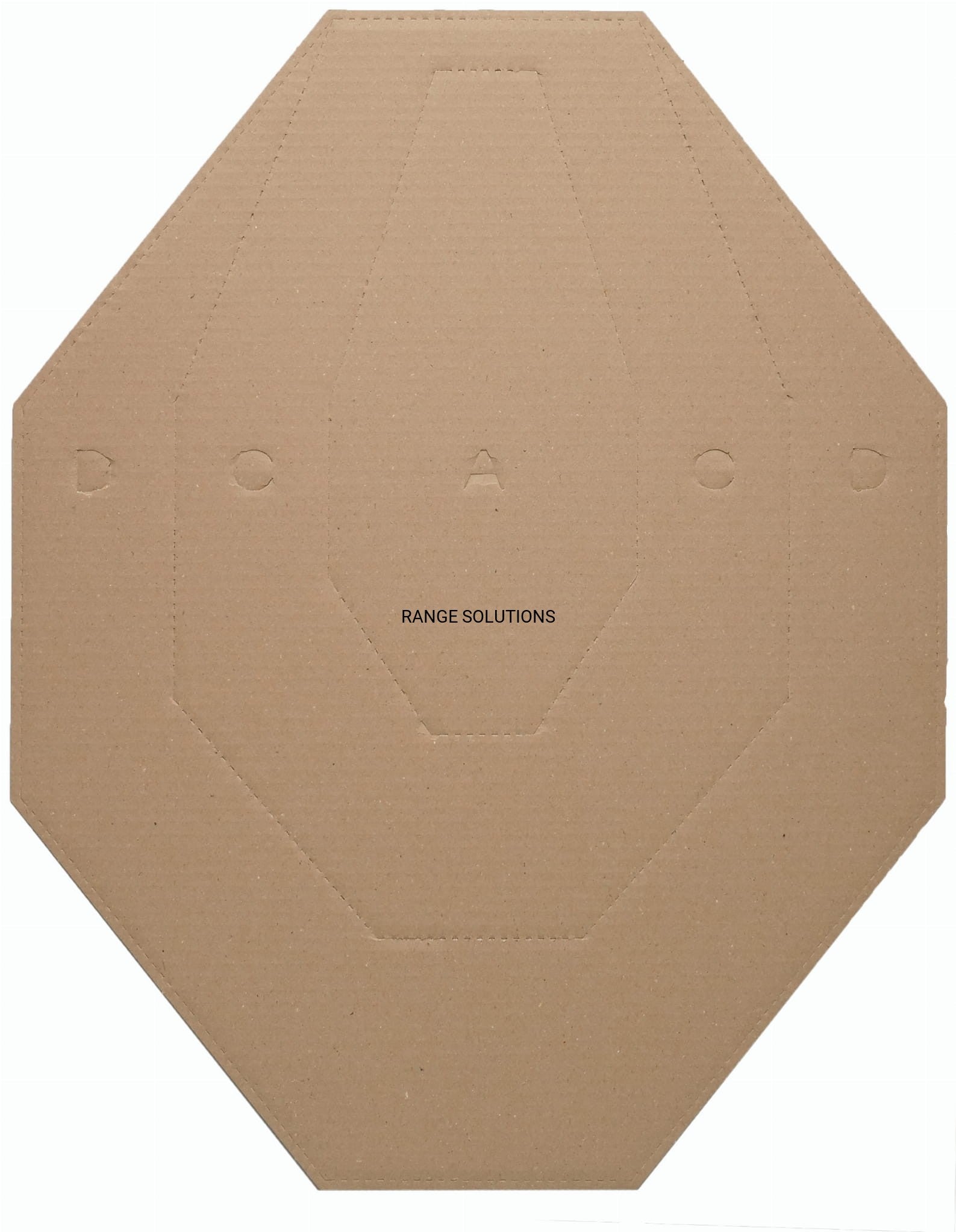 IPSC Range Solution Cardboard Shield brown 50 pieces