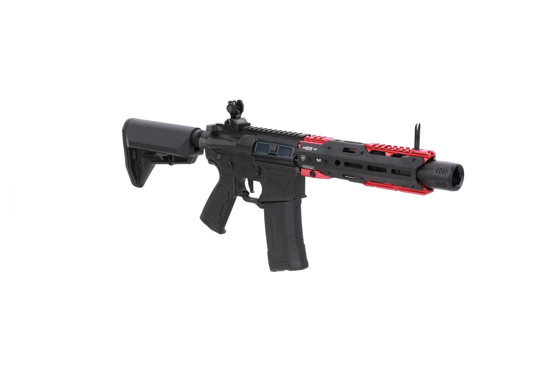 King Arms x Strike Industries Sentinel GRIDLOK® 8.5" Aster SE ETU Black and Red airsoft Carbine-5