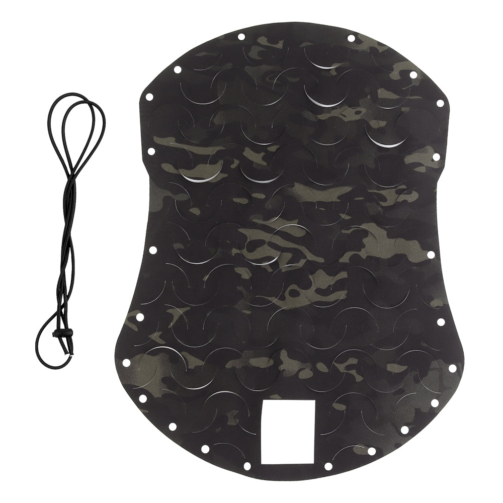 Wosport Laser Cut Cover Multicam Black universal helmet cover-2