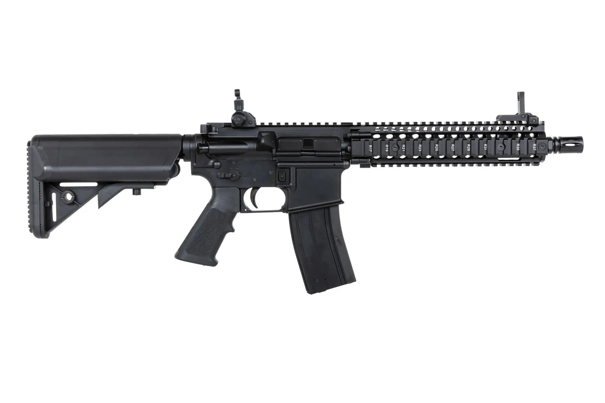 Golden Eagle Daniel Defense MK18 MC6593M GBB airsoft Carbine Black-3