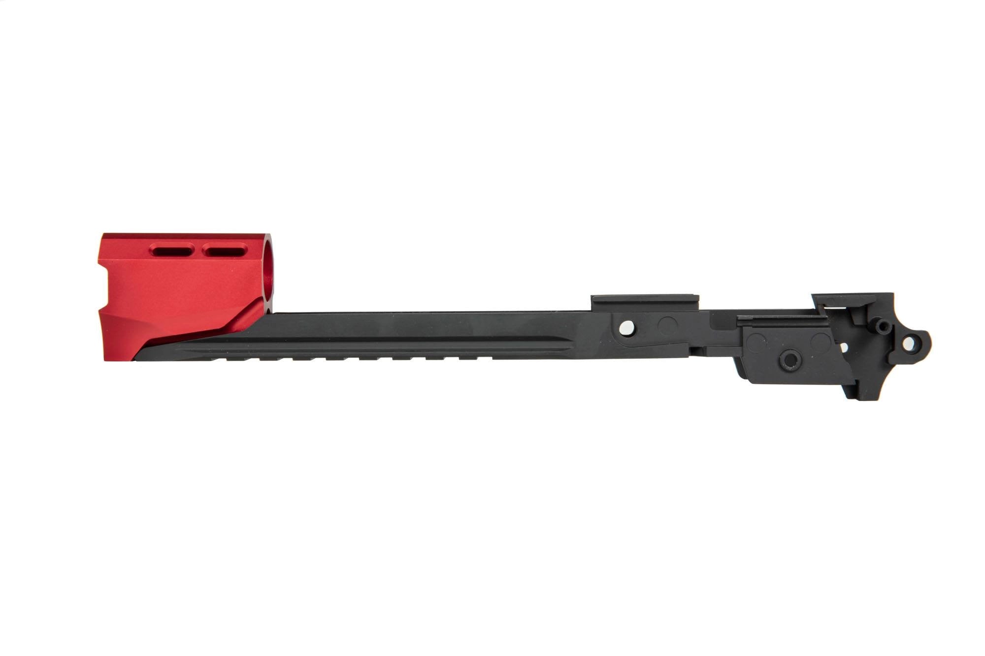 Custom Lower Frame R EDGE for Hi-Capa 5.1 + Compensator - Red-1