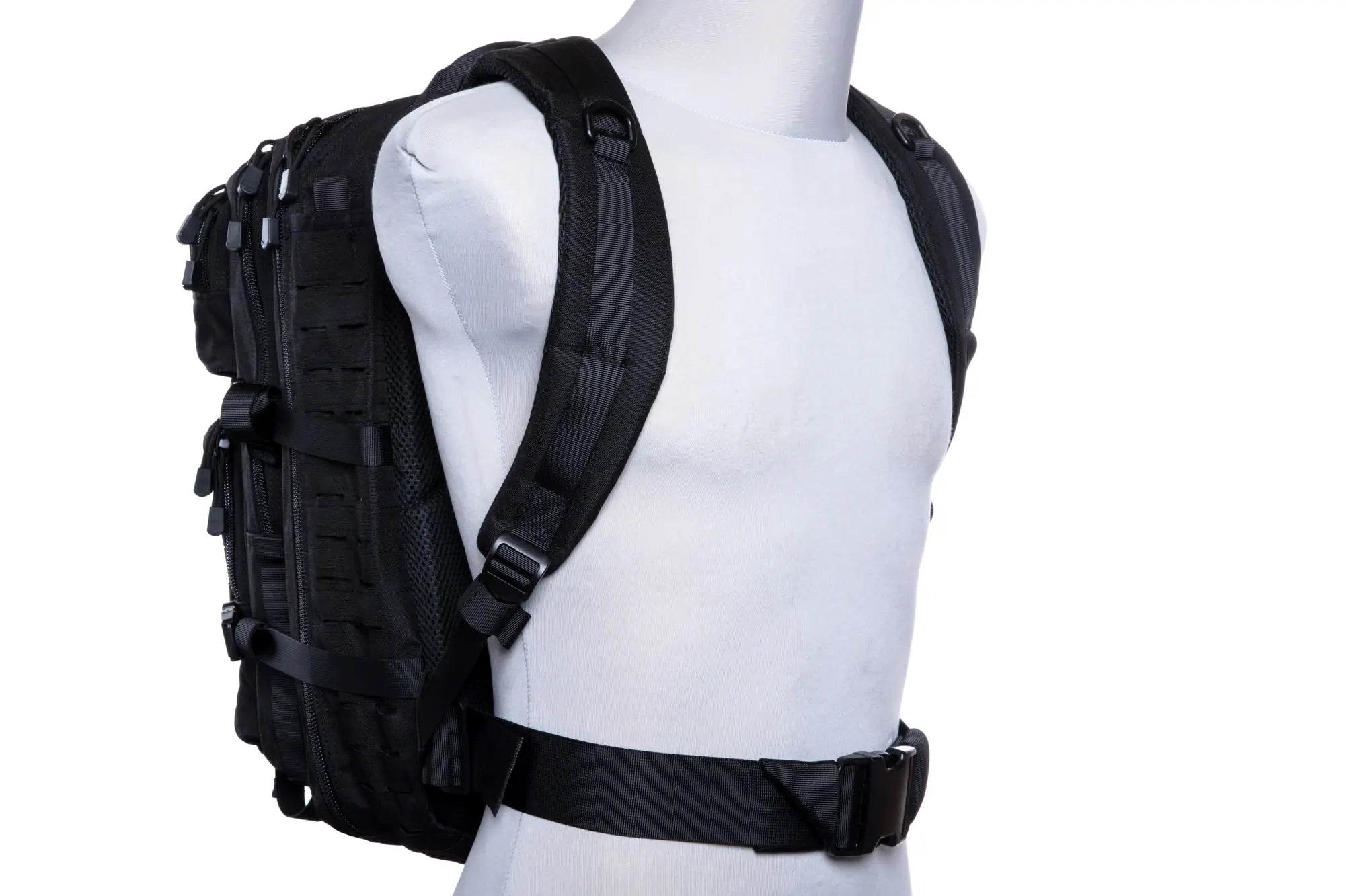 M-Tac Backpack Large Assault Pack Laser Cut Black-1