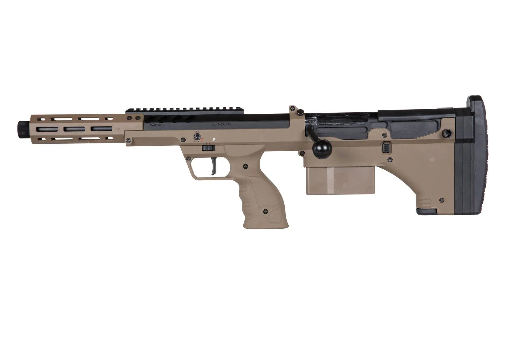 Desert Tech SRS-A2/pim/M2 Sport 16" (left-handed) FDE sniper airsoft rifle