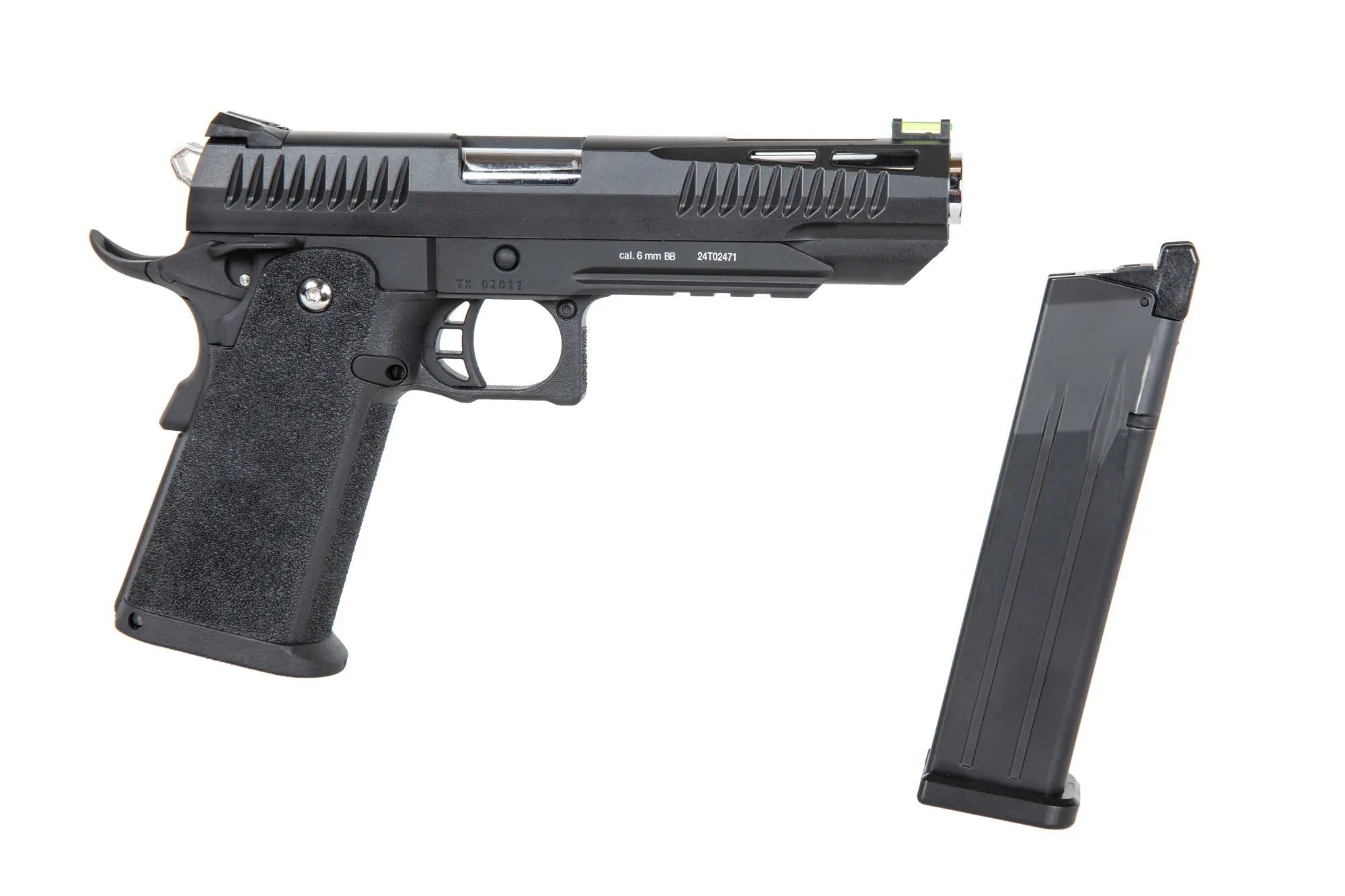 Airsoft Gas Pistol Modify Trinity Hi-Capa 5.1  nylon slide Black-1