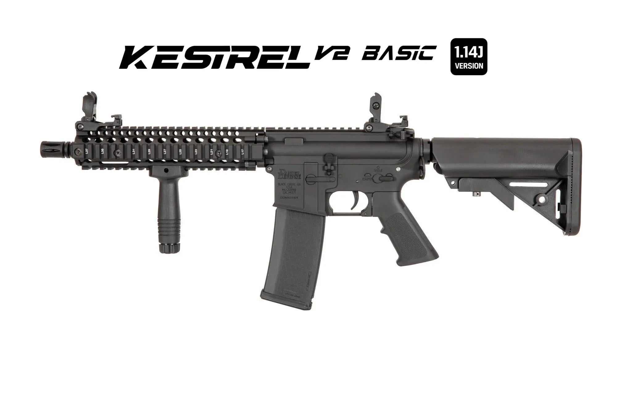 Specna Arms Daniel Defense® MK18 SA-E19 EDGE™ Kestrel™ ETU 1.14 J airsoft rifle Black-4