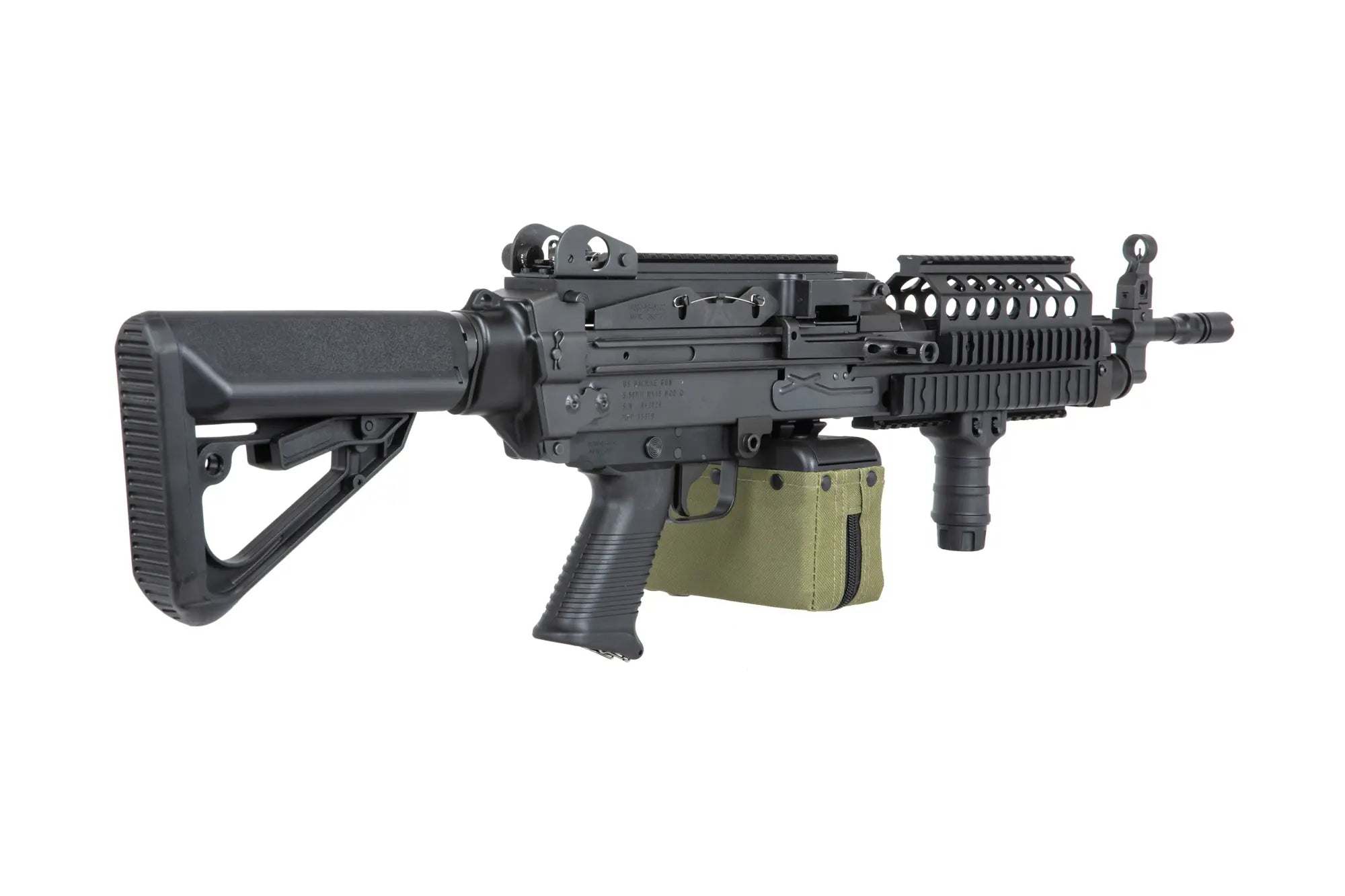 A&K MK46 MOD 0 Black Airsoft Machine Gun-3