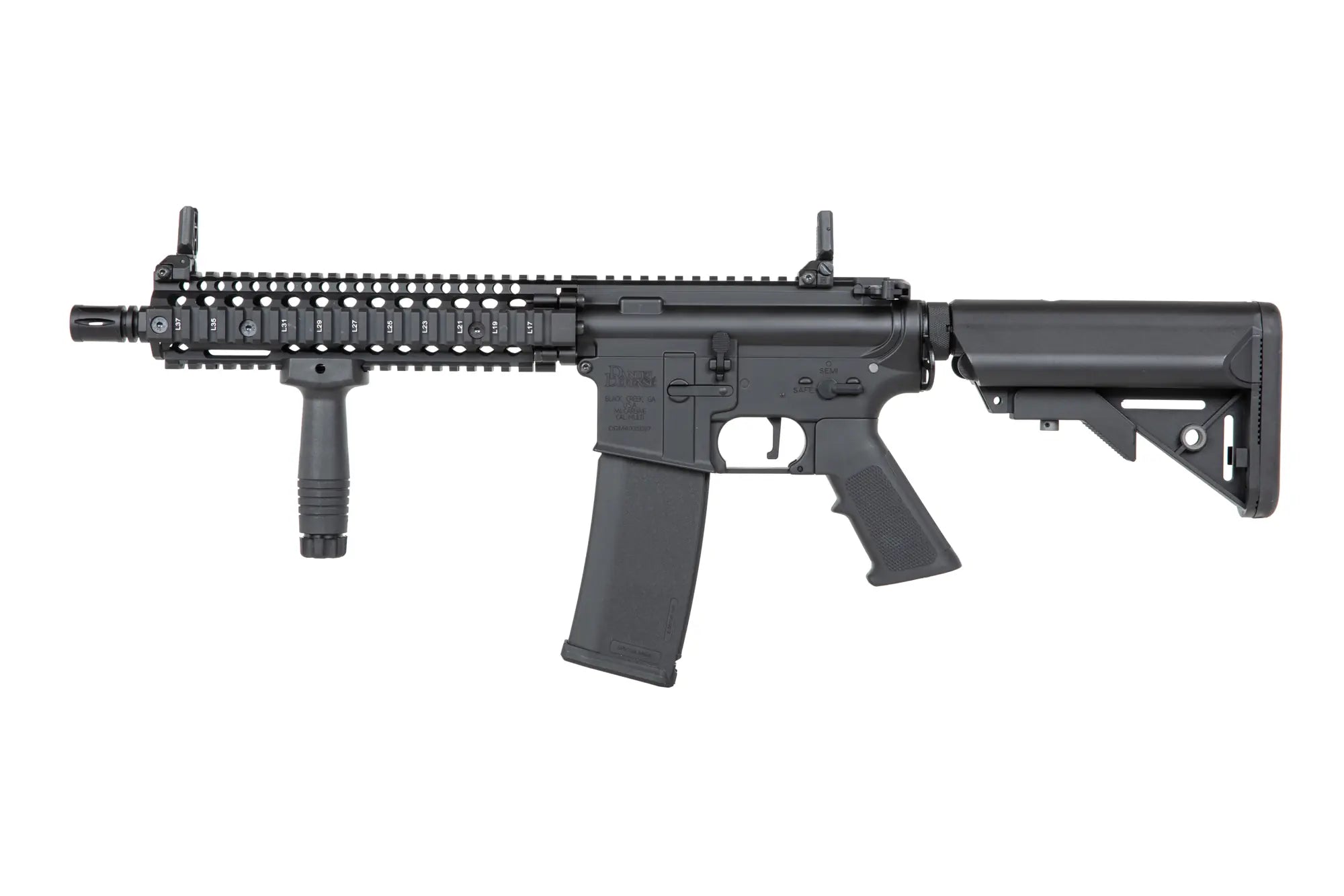 Specna Arms Daniel Defense® MK18 SA-P19 Prime™ Kestrel™ ETU airsoft Carbine with Brushless Motor Black-5